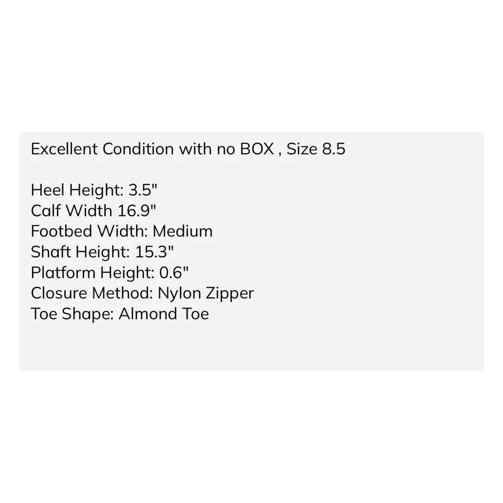 Vince Camuto Boots Womens Size 8.5M Rich Mahogany VC-GIBI2 Knee High Block Heel - Picture 11 of 15